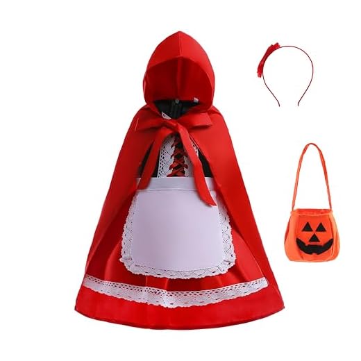 Lito Angels Rotkäppchen Kostüm Kleid