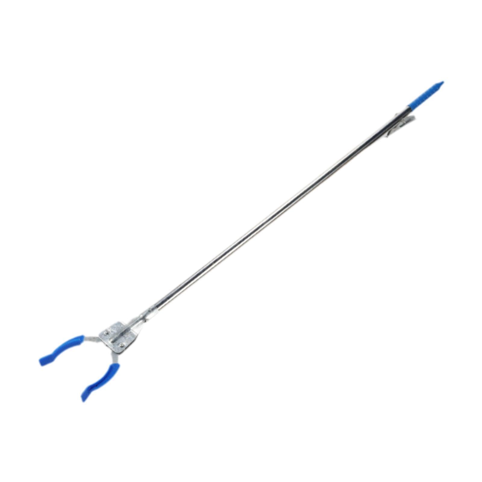 Pinza Recolectora Basura Pinza Recogedora de Residuos Herramienta de Alcance Largo Pinza Ergonómica de Acero Inoxidable Diseño Ligero y Mordaza Firme, Azul
