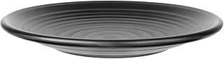 Matte Black Imitation Porcelain Noodles Plate Round Dinnerware Lightweight Odorless for Family Restaurant Snacks and Appetizers Safe Smooth Surface Dishes