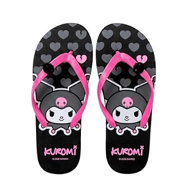 Hello Kitty Chanclas para Mujer y Niñas, Diseño Kuromi Sandalias de Verano, Talla EU 36/37 | Ya disponible en tu tienda friki favorita! En mundofriki.es! Hello Kitty Chanclas para Mujer y Niñas, Diseño Kuromi Sandalias de Verano, Talla EU 36/37 | Ya disponible en tu tienda friki favorita! En mundofriki.es!