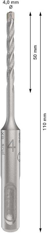 Bosch 1x PRO SDS plus-5X Kırıcı Delici Delme Ucu (Donatılı Beton, Beton, Ø 4,00 mm, Professional Aksesuar Kırıcı Delici)