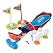 Liberry Kids Golf Clubs Set, Golf Toy with Golf Bag, 3 Adjustable Golf Clubs, 2 Practice Holes, 4 Golf Tees and 10 Balls, Early Education, Indoor, and Outdoor Exercise Toy for Child Boys and Girls