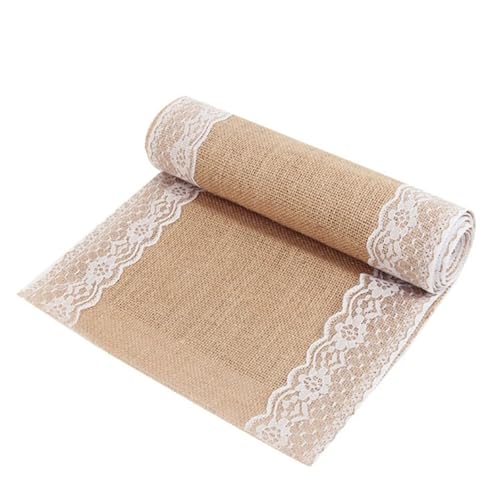 Chemin de table en dentelle rétro pour repas de mariage et décoration de fête bohème
