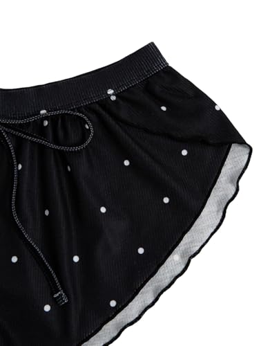 Image of MakeMeChic Women's Pajama Bottoms Floral Print Tie Front Micro Short Side Slit Summer Lounge Shorts