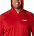 Columbia Men's PFG Terminal Tackle Long Sleeve Fishing Hoodie, Red Spark/White Logo, XX-Large