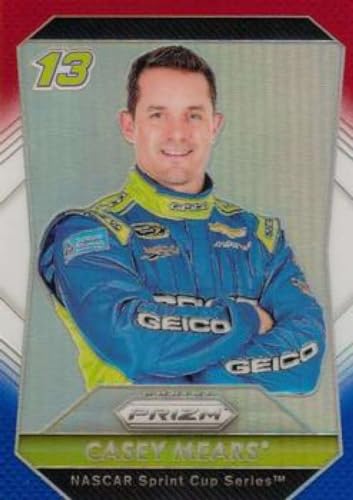 2016 Panini Prizm Red White and Blue Prizm Racing #13 Casey Mears GEICO/Germain Racing/Chevrolet Officially Licensed NASCAR Trading Card (Stock Photo Shown, Card in Near Mint to Mint Condition)