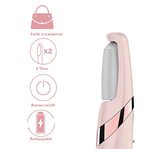 Electric Foot File Callus Remover, Rechargeable Pedicure Tools Foot Care Kit, Callus Remover Kit With 2 Roller Heads And 2 Speed #TOP4