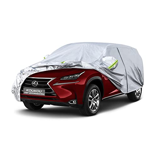 Image of Koukou 6 Layers Car Cover Custom Fit Lexus NX200t /300 /300h from 2014 to 2025, Waterproof All Weather for Automobiles, Sun Rain Dust Snow Protection. (Ships from US Warehouse, Arrive Within 3-7 Days)