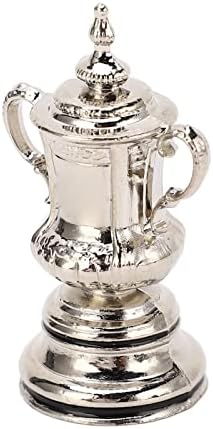 Mini Soccer Trophy Cup Model, High Simulation Metal Football League Trophy, Corrosion-Proof, Decorative Souvenir for Fans, Perfect for Home and Office Decoration