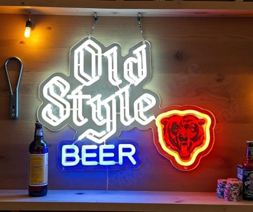 Queen Sense 16x13 Old Style Beer LED Neon Sign