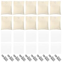 10 Outdoor Vorhang Leinwand Gewichte, Gewichte für Tischdecken mit 10 Clips 10 PE Beutel Tragbare Gewichtstasche, Selbstklebender Verschluss Gewichtstasche für Garten Pavillon Terrasse Vorhänge