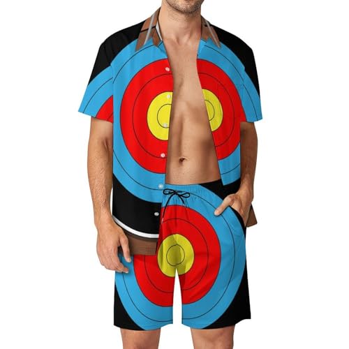 Tir à l'arc chemise hawaïenne et short homme pour vos vacances et journées détente à la plage