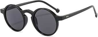Xpectrum Lightweight Unisex Small Round Sunglasses Hippie Circular Plastic Retro Lennon Boho Glasses