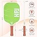 HUDEF Pickleball Paddle,USAPA Approved Pickle Ball Paddle with Cover, Graphite and Fiberglass Pickleball Paddle,Polypropylene Honeycomb Core Pickleball Racket with Comfort Grip Green