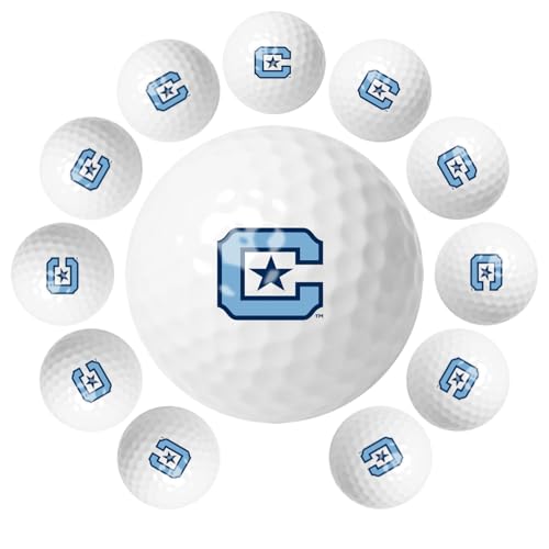 LinksWalker Citadel Bulldogs Official Golf Balls, 12 Pack