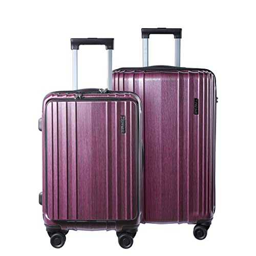 TydeCkare Luggage Set 2 Piece 21/28, Rose Red, 2-Piece Set (21/24)