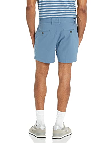 Image of Amazon Essentials Men's Slim-Fit 5 inch Flat-Front Comfort Stretch Khaki Chino Shorts with Elastic Waistband
