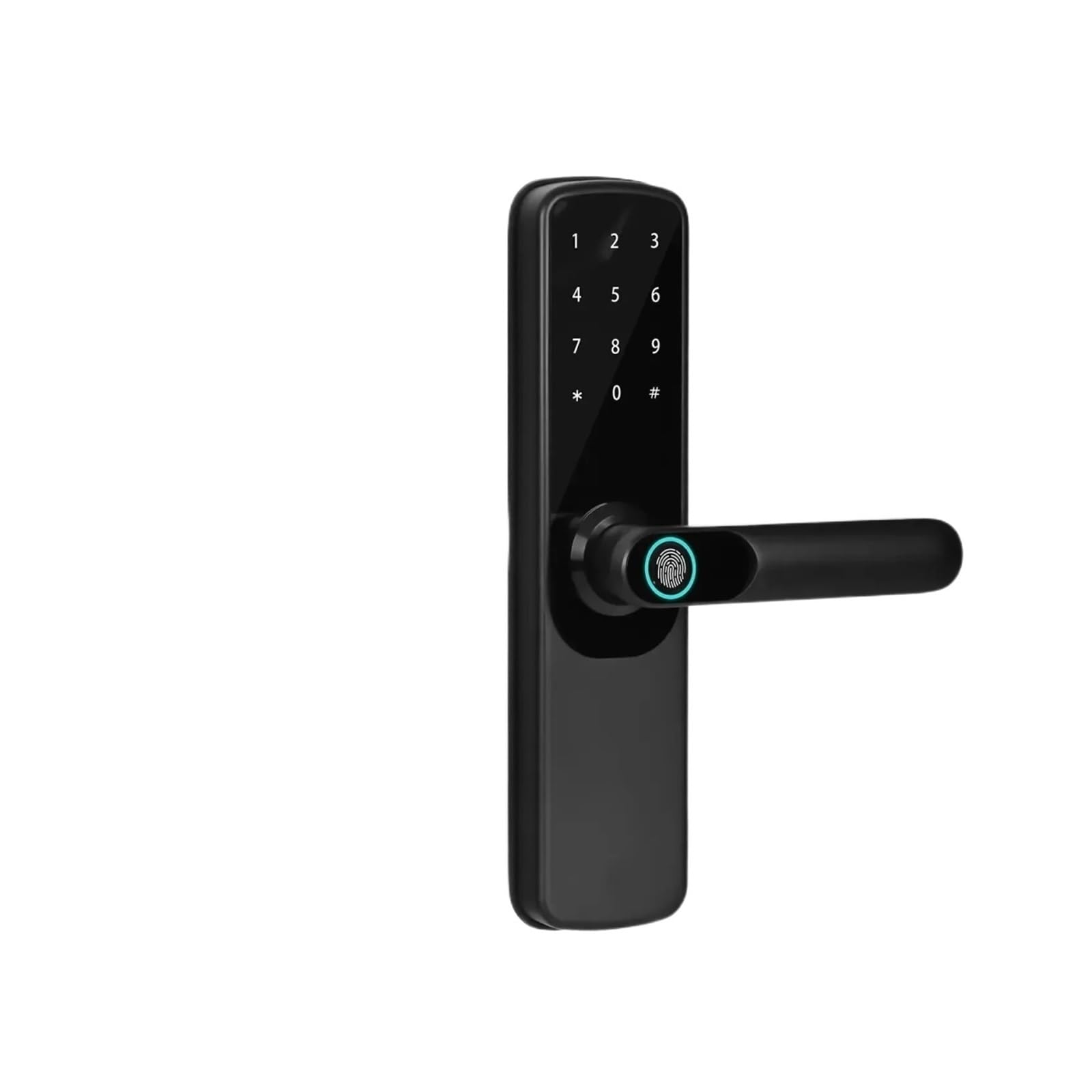 Oshpmbdlyfj 22X147 Electronic Smart Door Lock Tuya Wifi With Biometric Fingerprint/Smart Card/Password/Key Unlock/Usb Emergency Charge(22X147)
