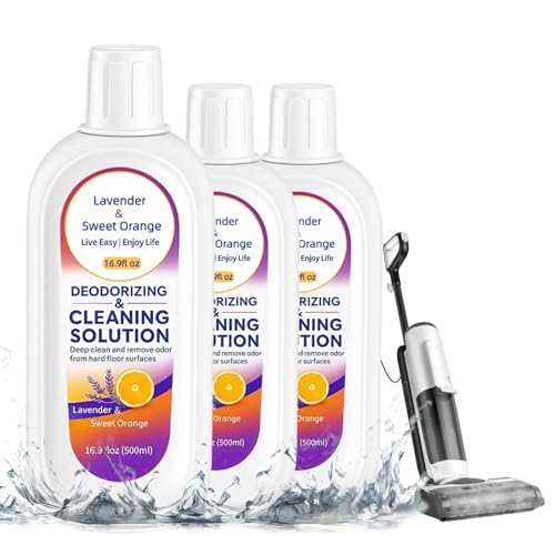 500ml �X�C�[�g�I�����W�����x���_�[�̍���̃t���A�E�H�b�V�� - �؍ށA�^�C���A�嗝�΁A�΍ނȂǑ��p�r�Ɏg����A��c���������BTineco iFLOOR�AFLOOR ONE S3/S5/S6/S7 Pro�ABreeze�ɑΉ��B(3pcs*500ml)