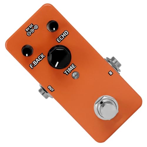 Pédale d'effet de délai guitare pour un réglage facile du ton et un son cristallin