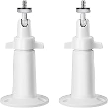 OLAIKE Smart Home Adjustable Indoor/Outdoor Metal Wall Mount (2 Pack) for Ring Stick Up Cam Wired/Battery & Indoor Cam, Arlo Pro/Pro 2/Pro 3/Pro 4/Ultra, Eufy Cam E / 2 / 2C, Wyze Pan v3, White
