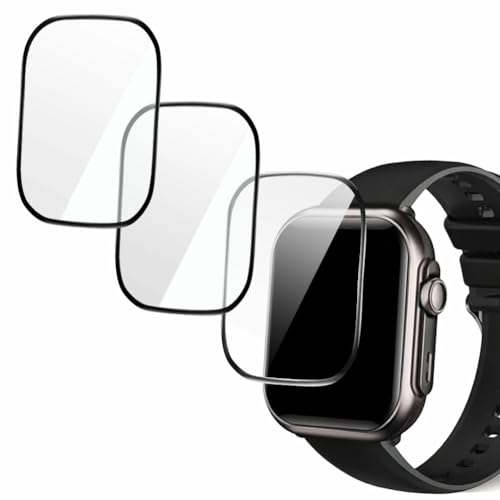 AegiDigi Screen Protector for G62 1.85 Inch Smartwatch, PMMA, 3 Pack, 9H Hardness, Anti-Shatter, Glossy