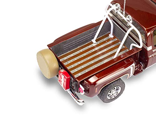 Revell 85-4486 1976 Chevy Sport Stepside Pickup 4X4 Model Truck Kit 1:24 Scale 102-Piece Skill Level 4 Plastic Model Building Kit, Red #TOP4