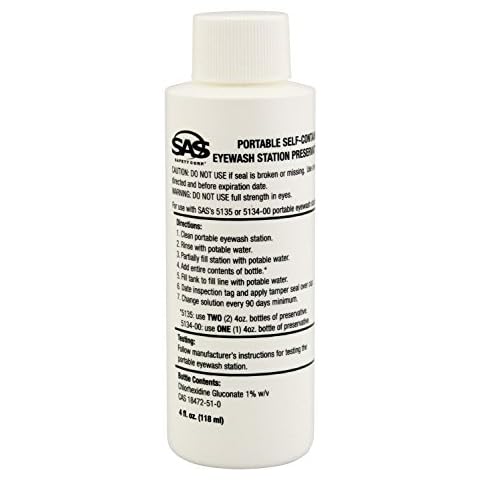 SAS Safety 5136-01 4 oz. Eyewash Station Preservative Cover