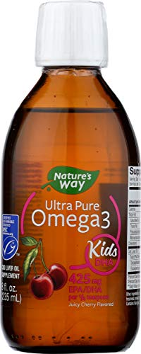 Nature’s Way Ultra Pure Omega-3 Kids Dha Liquid Fish Oil Supplement, Juicy Cherry Flavor, 8 Fl Oz #TOP5