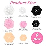 Classicseali 8pcs Shirt Clips to Tighten,Silicone Clothing Cinch Clip, Flower Shape Shirts Cinches Clip for Women, Used to Tighten Clothes,for Slimming Dresses, Shirts,4 Colors