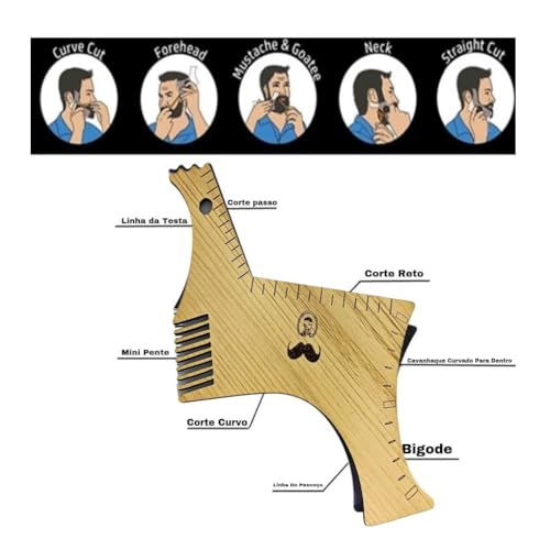 Pente Modelador Elevando o Estilo da Sua Barba Cada Detalhe