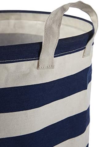 Premier Housewares Anchor Cotton Laundry Bag - Navy, 38 x 38 x 48 cm