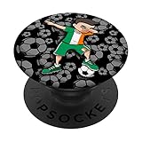 Dabbing Fußball Boy - Irland Trikot Irish Football Fans PopSockets mit austauschbarem PopGrip