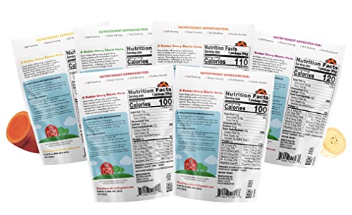 Once Upon A Farm | Frozen Organic Baby Food, Fruit & Veggie Bundle | 6 Meal Flavors | 24Ct | 3.5Oz #TOP1