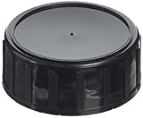 DUTSCHER 063484 Deckel aus Polypropylen für 250 ml Flachmann, mit PE-Schaumdichtung, schwarz