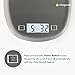 Vitagoods Tare Digital Kitchen Scale - Selectable Unit of Measurements, Easy-to-Read Display - Stainless Steel
