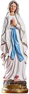 sharprepublic Roman Catholic Sculpture Resin Tabletop Statue Decorative Figurine Figure Our Lady of Lourdes Virgin Mary Statue 30cm Height