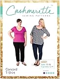 Cashmerette Ladies Plus Size Easy Sewing Pattern Concord T Shirt Top
