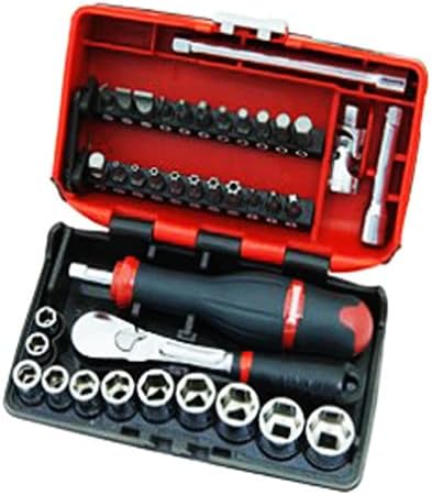 Sidchrome SCMT12120 1/4 Inch Drive Nano Socket Set Metric/AF in BMC 38 Piece Set