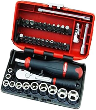 Sidchrome SCMT12120 1/4 Inch Drive Nano Socket Set Metric/AF in BMC 38 Piece Set