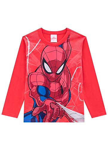 Blusa Avulsa Spider Man, Brandili, Meninos, Vermelho, 6