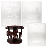 Cybrtrayd M072ABC Carousel Chocolate Candy Mold Bundle with 3 Molds and Exclusive Cybrtrayd Copyrighted 3D Chocolate Molding InstructionsInstructions