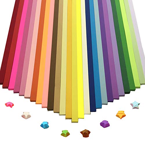 Wartoon 1350 Sheets 27 Colors Origami Stars Paper Double Sided
