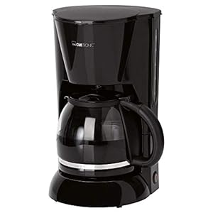 Clatronic® Kaffeemaschine | Kaffeeautomat für 12-14 Tassen (ca. 1, 5 Liter) | Filterkaffeemaschine mit Nachtropfsicherung und herausnehmbaren Filtereinsatz | 900W | Coffee Machine KA 3473 schwarz
