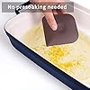 Plastic Pan Pot Dish Scraper Tool Set, Kitchen Nylon Food Scraper, Cast Iron Skillet Cleaner Pan Pot Scrubber, Kitchen Plastic Scrapper Non-Scratch (Brown) #3