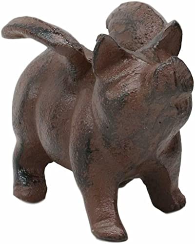 Cast Iron Small Flying Pig Angel Decorative Statue Desk Paperweight #TOP24
