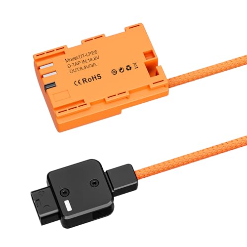 Batería falsa D Tap para Canon 80D 5DIV y 90D cable de alimentación continua 4