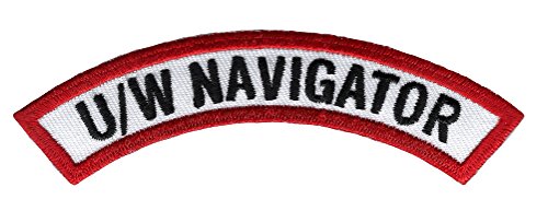Underwater Navigator Diver Chevron Patch Embroidered Iron On Scuba Diving Emblem Souvenir