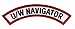Underwater Navigator Diver Chevron Patch Embroidered Iron On Scuba Diving Emblem Souvenir