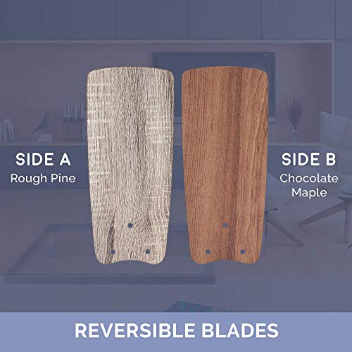 Prominence Home Rawling, 30 Inch Contemporary Indoor Led Ceiling Fan With Light, Pull Chain, Dual Mounting Options, Modern Dual Finish Blades, Reversible Motor - 51587-01 (Bronze) #TOP3